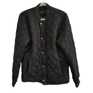 Abercrombie & Fitch Men's Quilted Jacket Boucle
Size Large Black